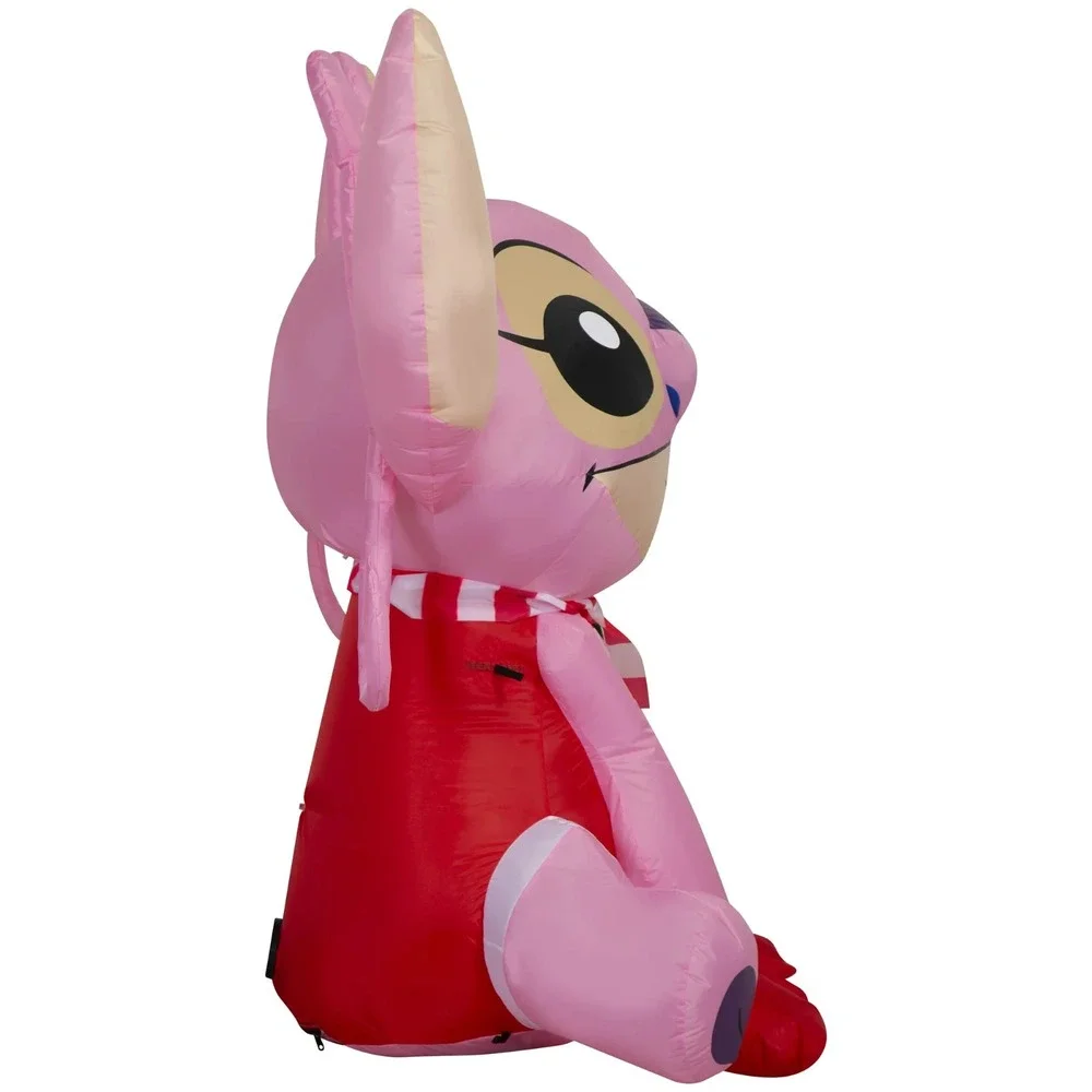 4.5 ft Angel W/ Scarf and Bows Christmas Airblown Yard‎ Inflatable, Multicolor